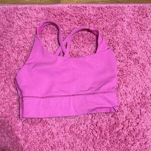 Lulu lemon  energy  bra Pink Cross-Back Sports Bra